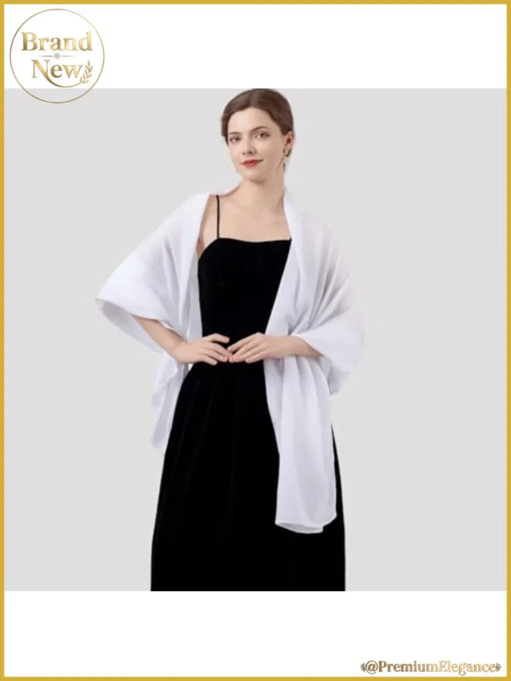 Cotton Blend Solid Scarf Shawl Wrap Large Lightweight for Wedding Evening